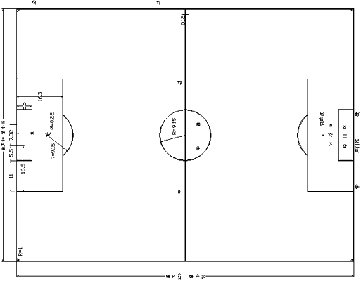 足球场地标准尺寸图分享（从国际比赛到社区联赛，必备指南）